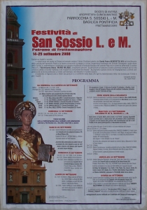 Leggi il programma delle celebrazioni per la festa di San Sossio   14 - 25 settembre 2008